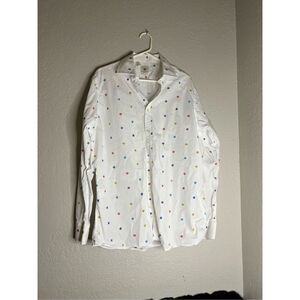 ALTEMFLOWER Made In Italy Mens Long Sleeve Button Up Shirt Size 44 floral